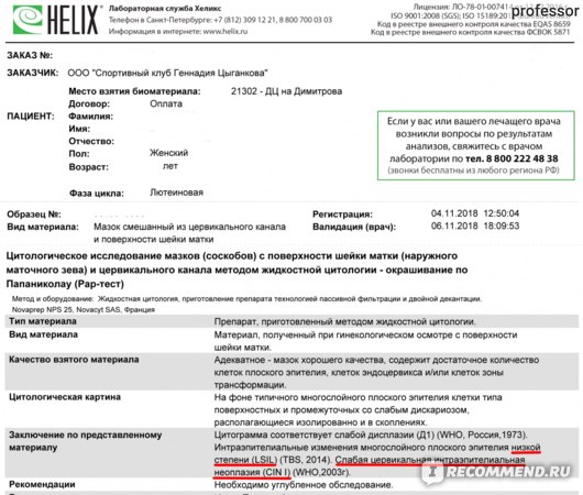 цитология отзывы