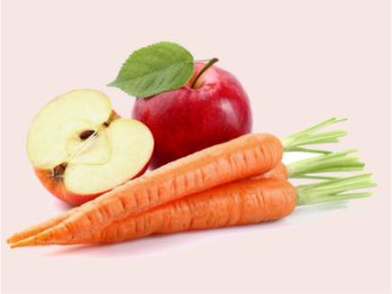 яблоки и морковь